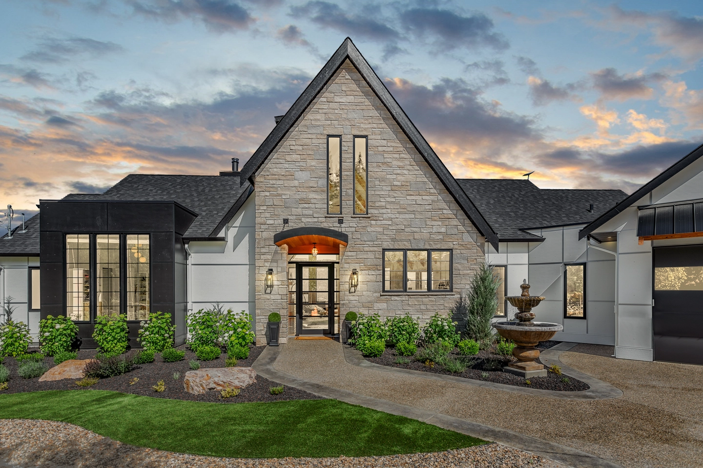 Custom home exterior